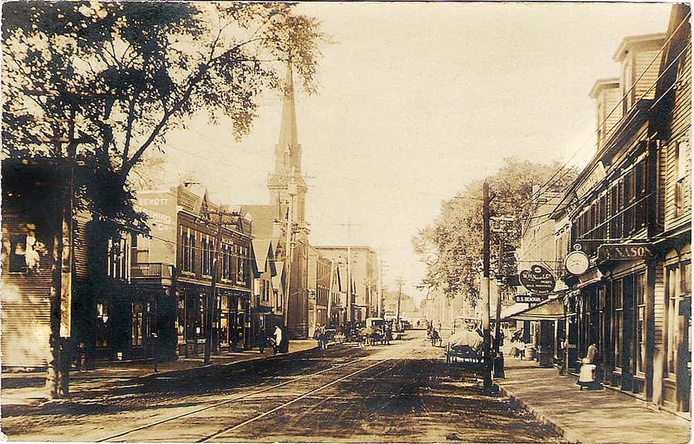 Image of Downtown Westbrook when founded